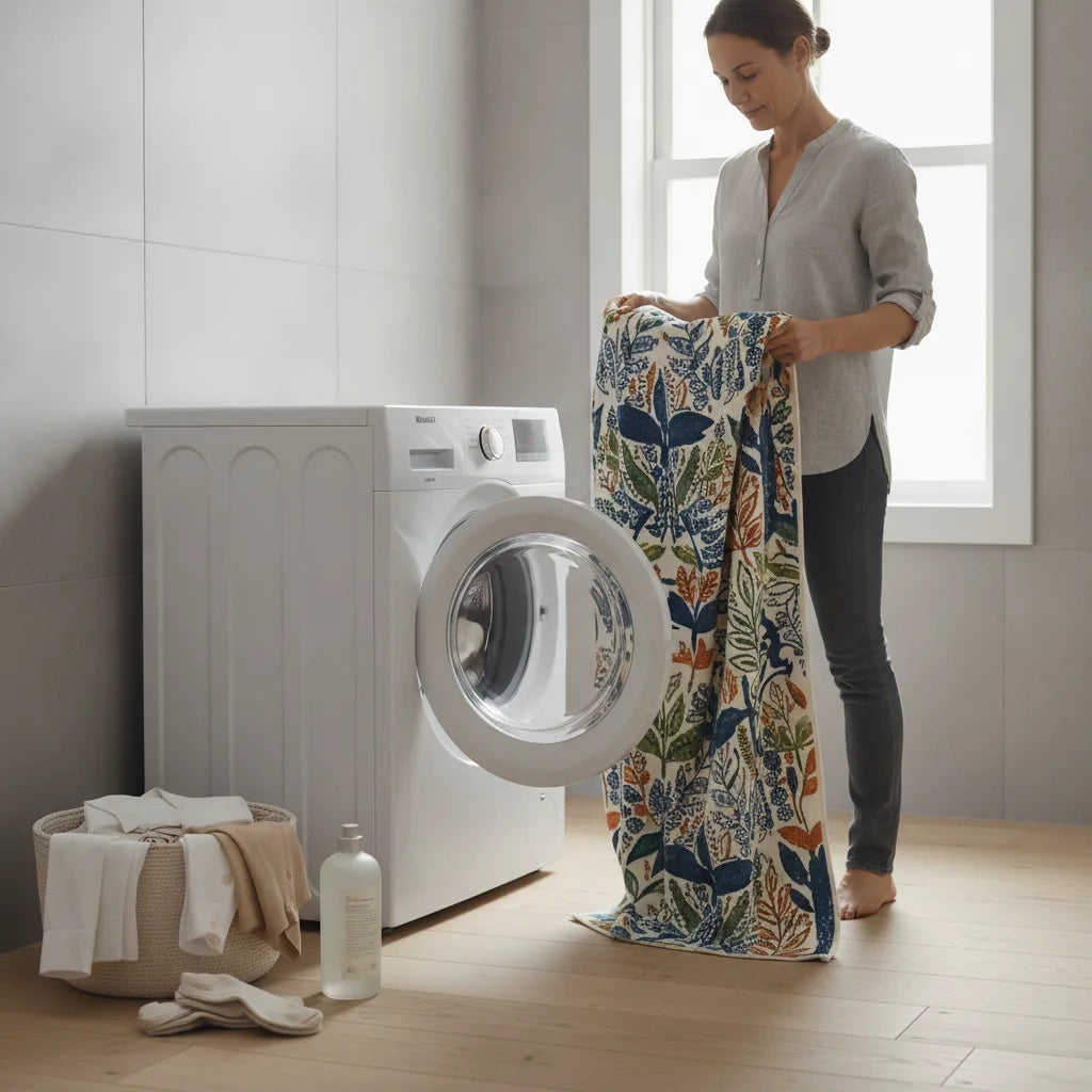 Comment laver une serviette imprimée sans abîmer le motif