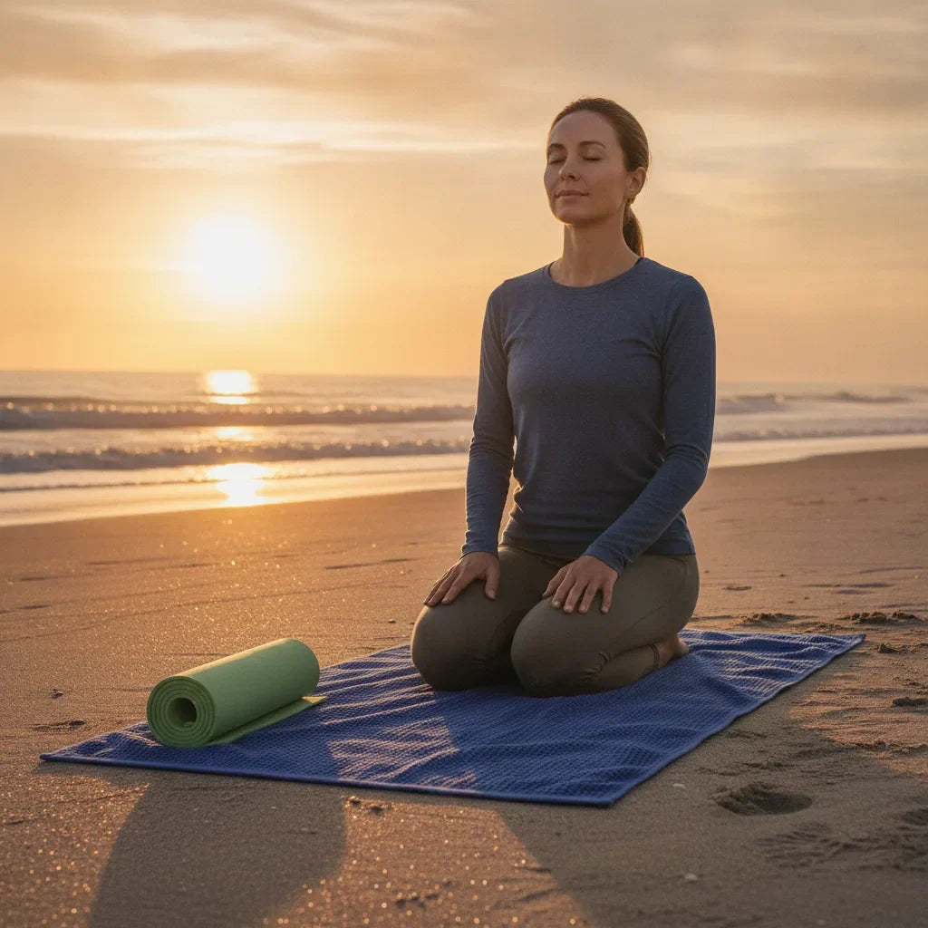 Serviette yoga épaisse, guide pour bien choisir 2026 Image