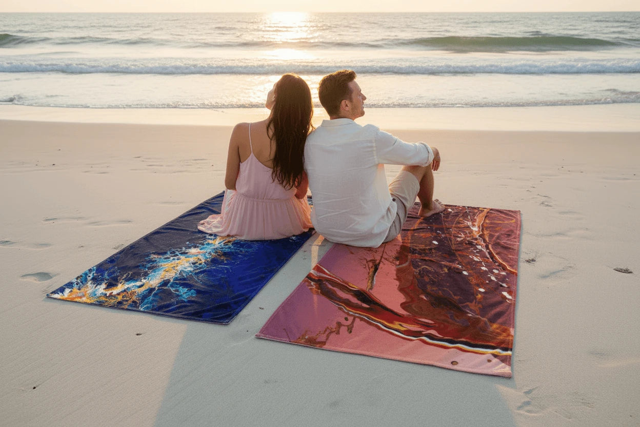 serviette plage artiste - 602d9bc0 c72f 48c3 8c70 bfdd820531bf Image