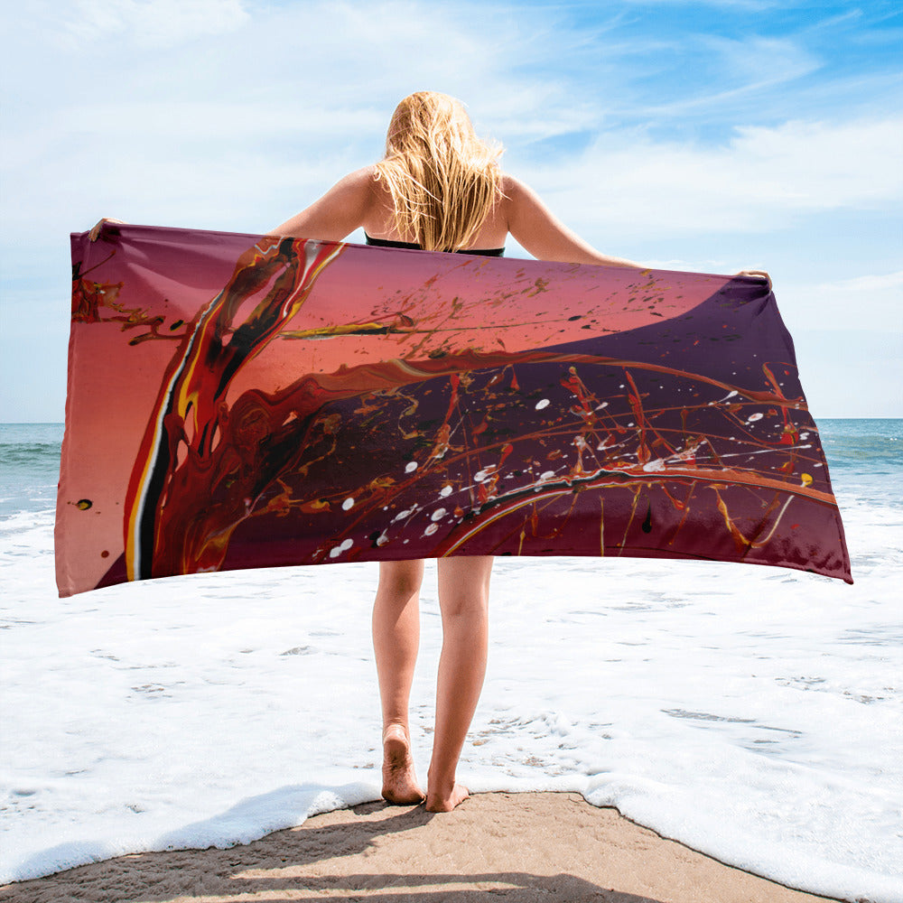 Serviette artistique premium ARTGY7 inspirée d’une œuvre originale de Yann Guillerd.