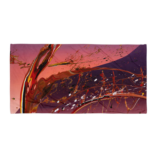 Serviette artistique premium ARTGY7 inspirée d’une œuvre originale de Yann Guillerd.