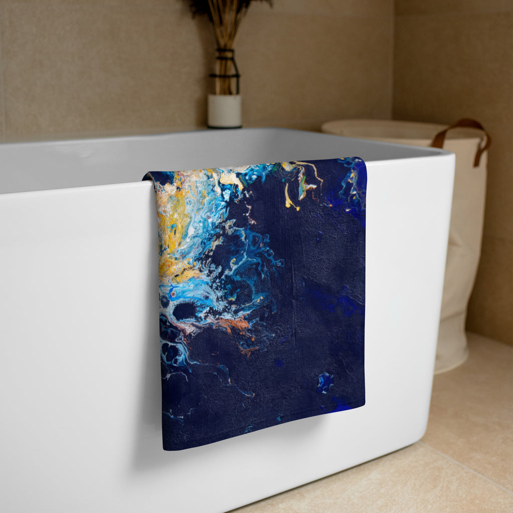 Serviette artistique premium ARTGY7 inspirée d’une œuvre originale de Yann Guillerd.