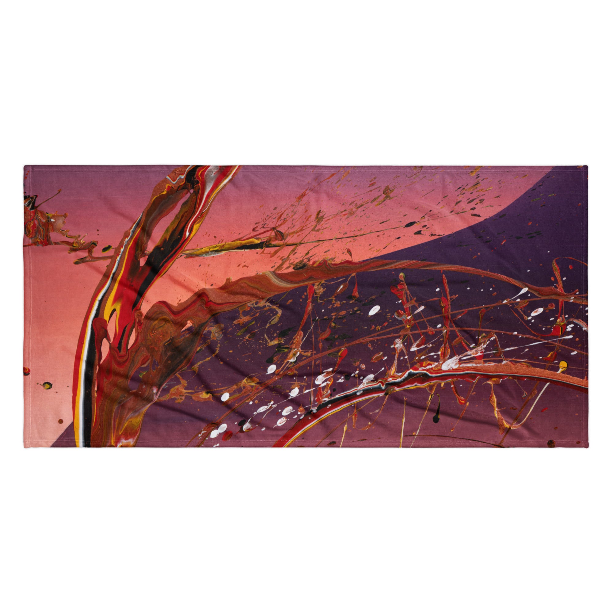 Serviette artistique premium ARTGY7 inspirée d’une œuvre originale de Yann Guillerd.