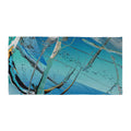 Prod"Serviette de plage LIQUIDO — Collection Essentielle ARTGY7, impression all-over HD 76×152 cm"uct mockup