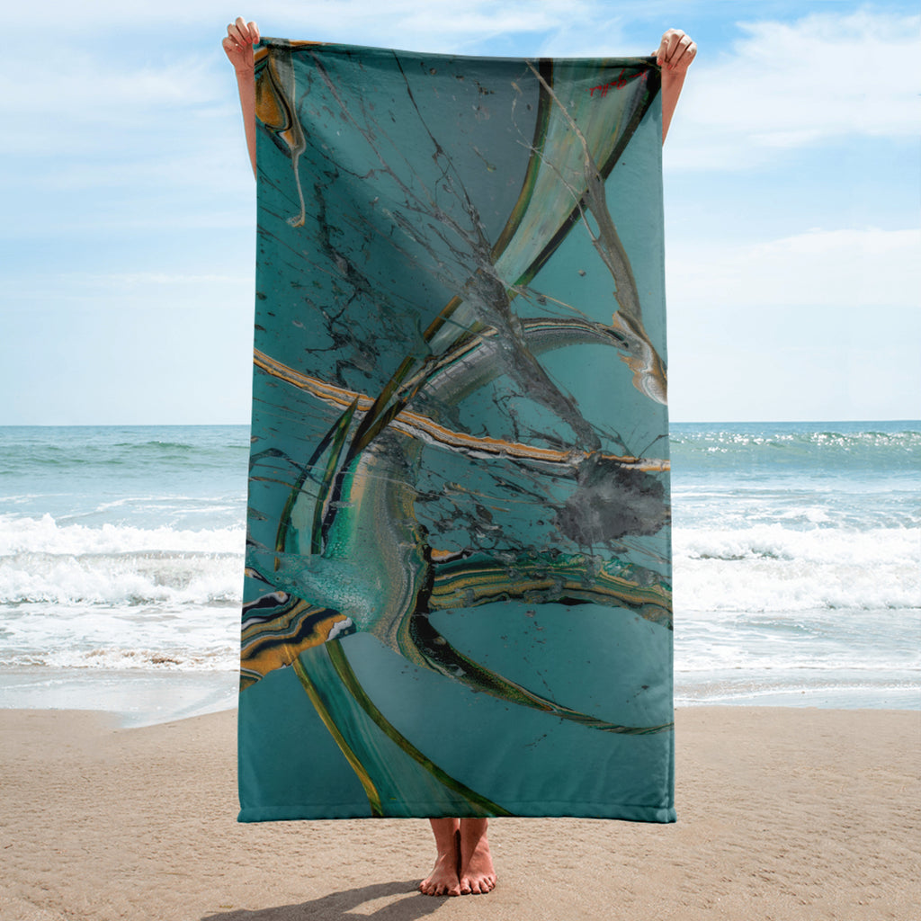 Serviette artistique premium ARTGY7 inspirée d’une œuvre originale de Yann Guillerd.