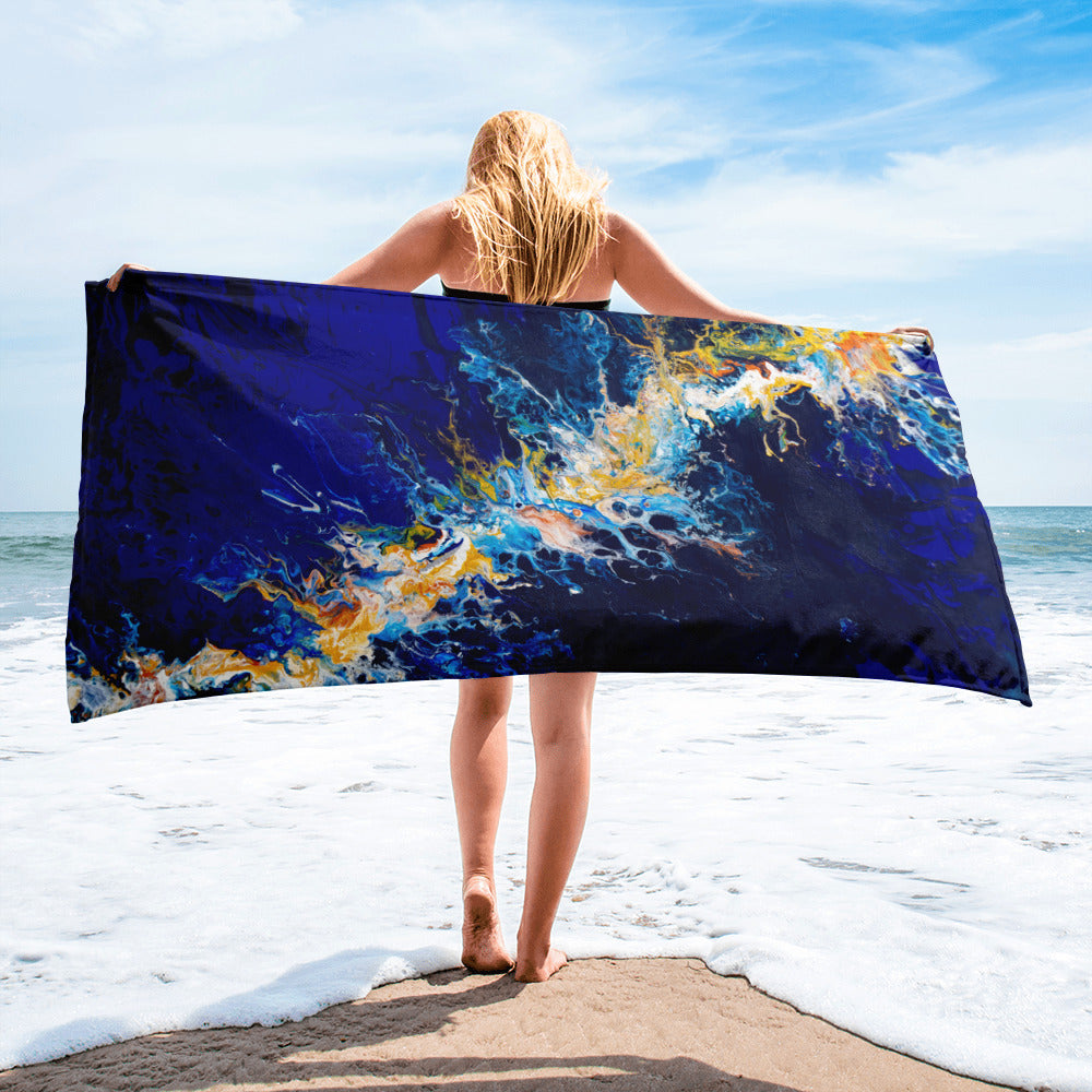 Serviette artistique premium ARTGY7 inspirée d’une œuvre originale de Yann Guillerd.