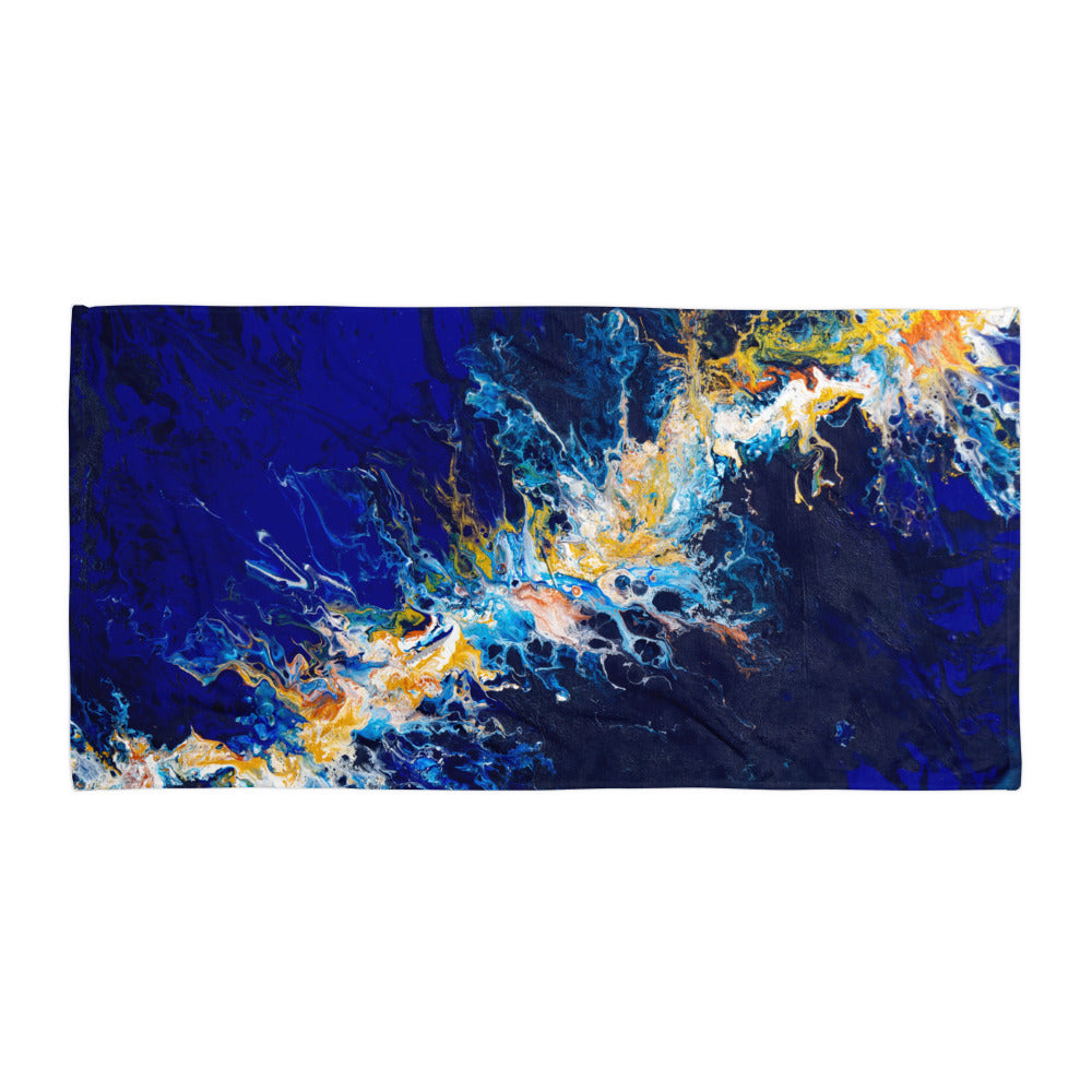 Serviette de plage artistique VUE D'EN HAUT format classique, impression all-over, design ARTGY7