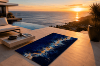 Serviette de plage ARTGY7 — VUE D'EN HAUT, Collection Signature, détail du motif all-over HD