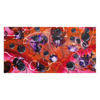 Serviette artistique ATTRACTION à plat — œuvre de Yann Guillerd, impression all-over Collection Essentielle 76×152 cm ARTGY7